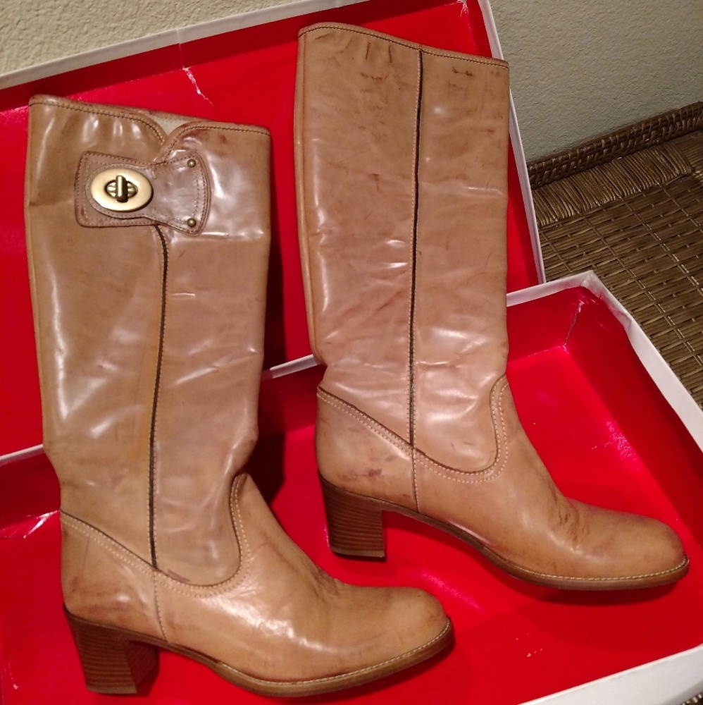 Coach calf boots